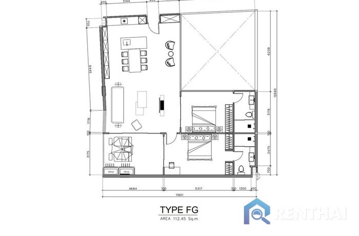 แปลนห้อง - Type FG