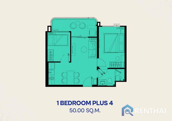 Condo 2 beds. 50 sq.m. - photo 5