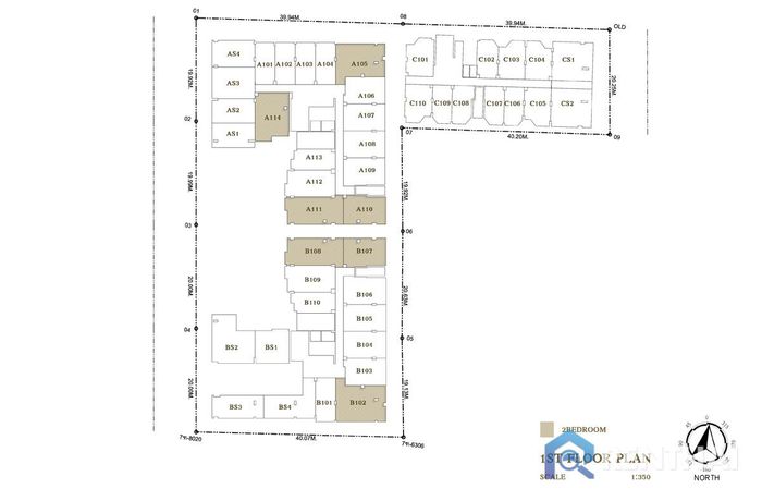 Планировка этажей - 1st-2br