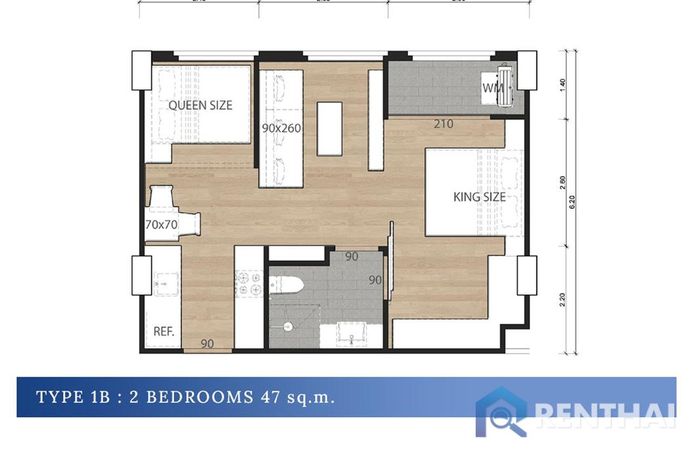 แปลนห้อง - Type-2br-B1