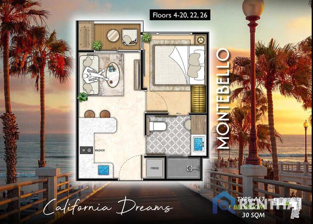 Condo 1 beds. 30 sq.m. - photo 1