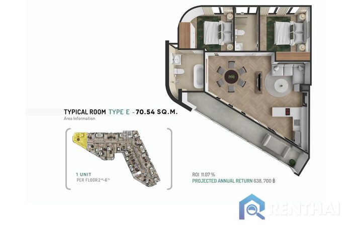 Планировка объектов - Type-2beds-4