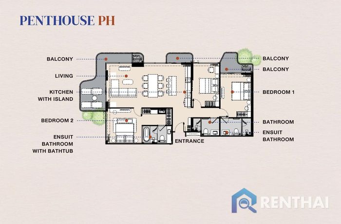 Планировка объектов - Penthouse