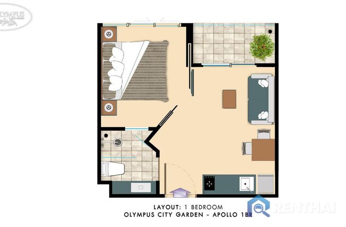 Планировка объектов - 1BR
