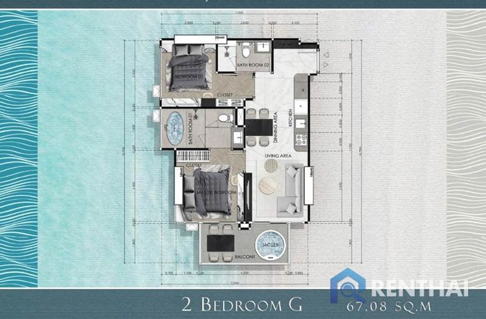 แปลนห้อง - 2BR-G