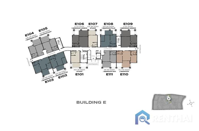 Планировка этажей - Building E