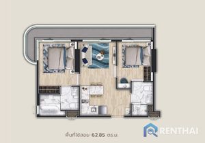คอนโด 2 นอน 62 ตรม. - รูปภาพ 5
