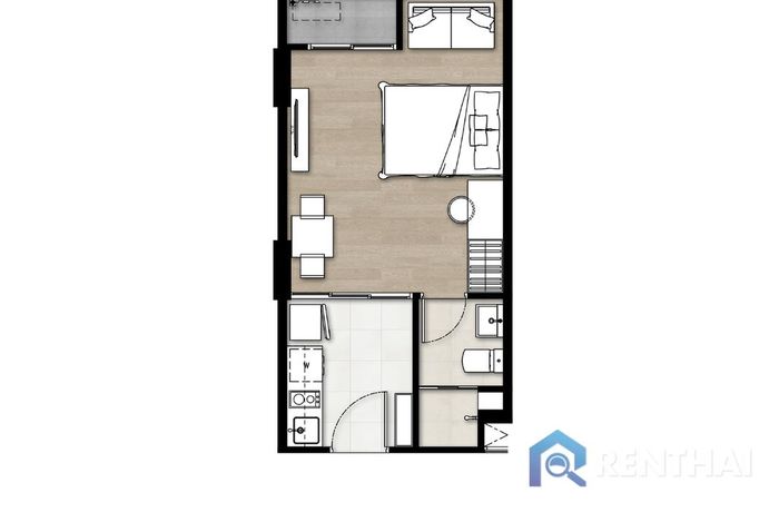 Планировка объектов - Leisure suite 28 sq.m.